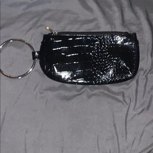 Patent leather clutch